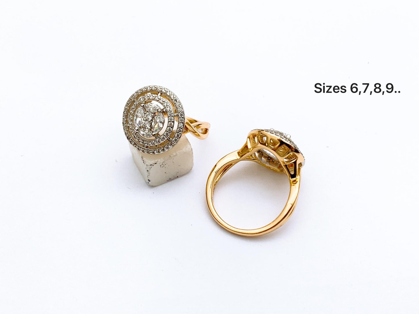 Fine Stone Round Halo Ring