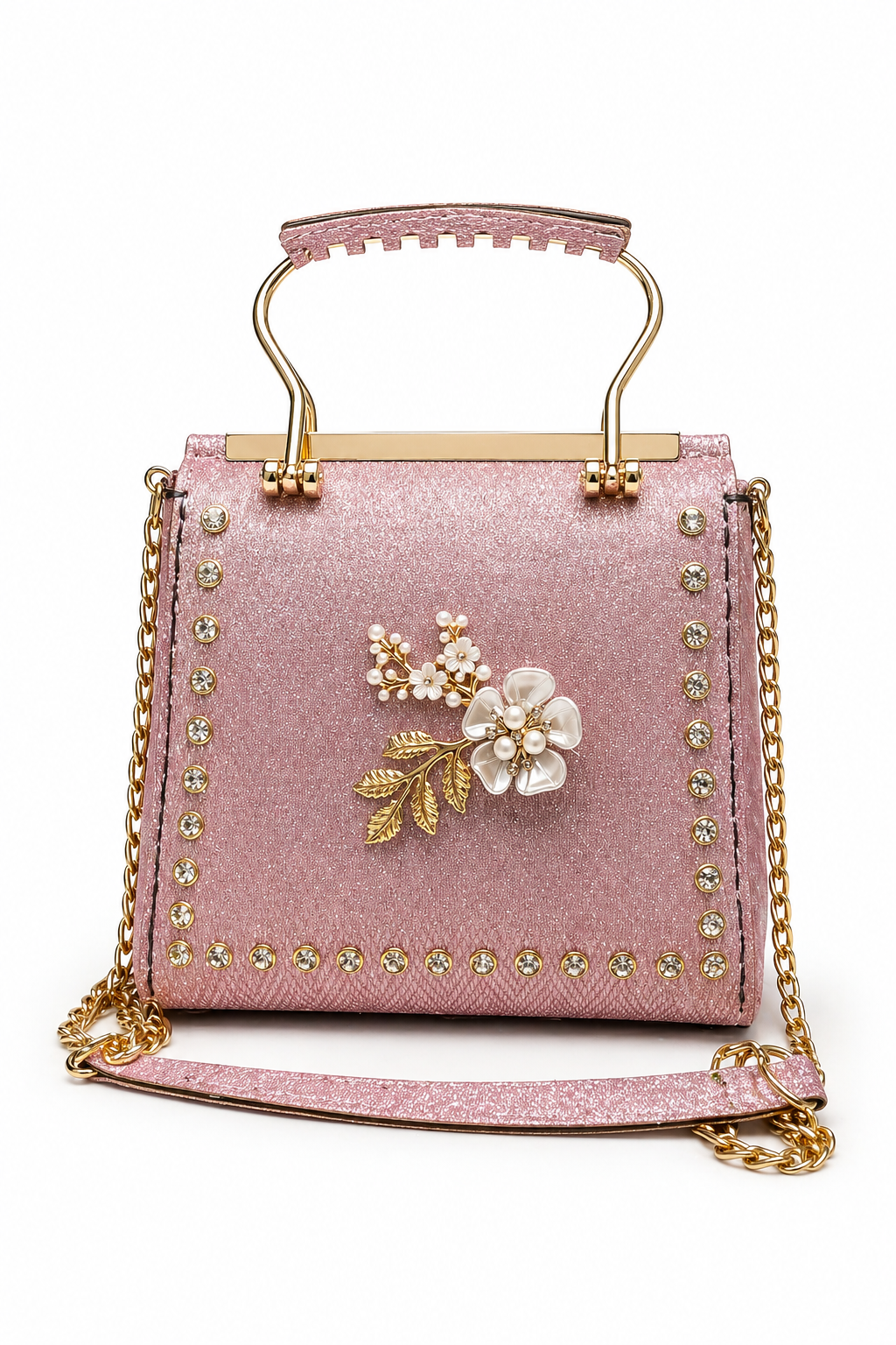 Handle Shinny Fancy Bag