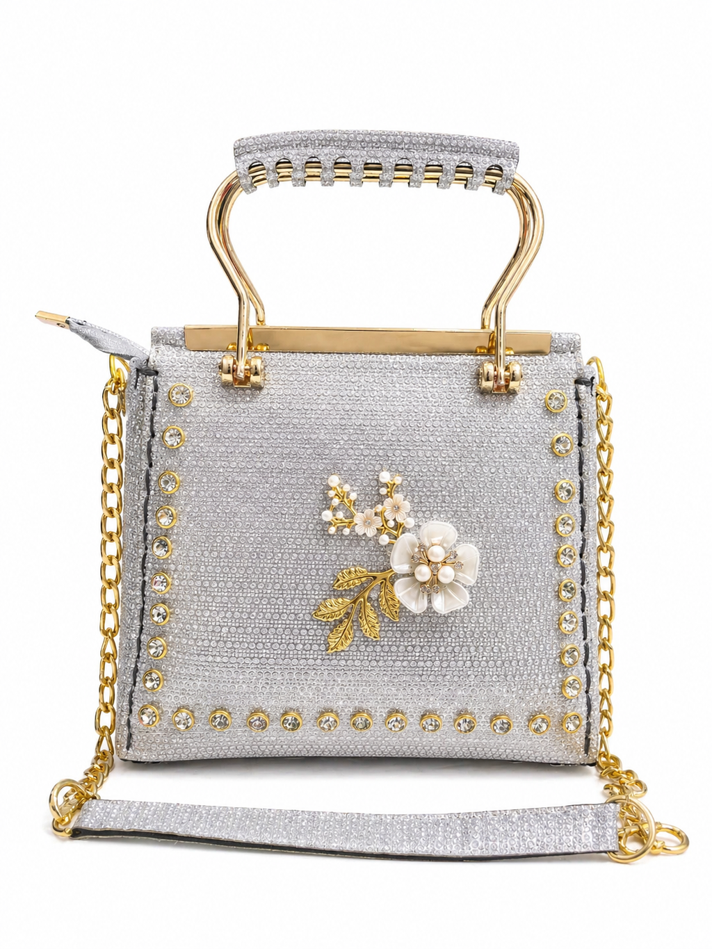 Handle Shinny Fancy Bag