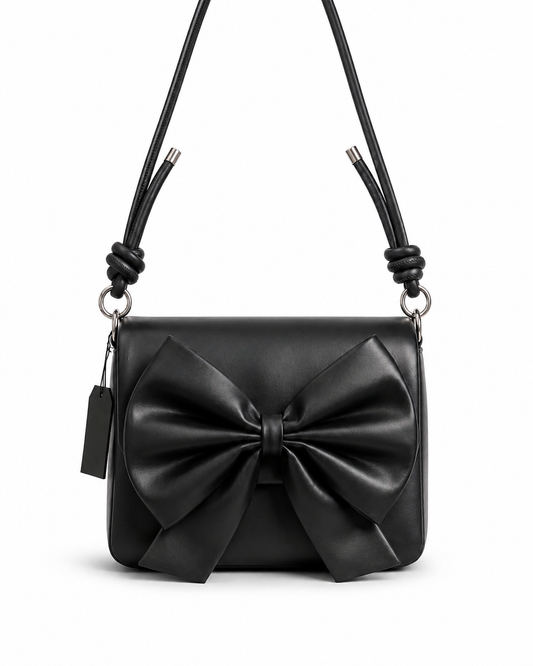 Ivory Bow Shoulder Bag