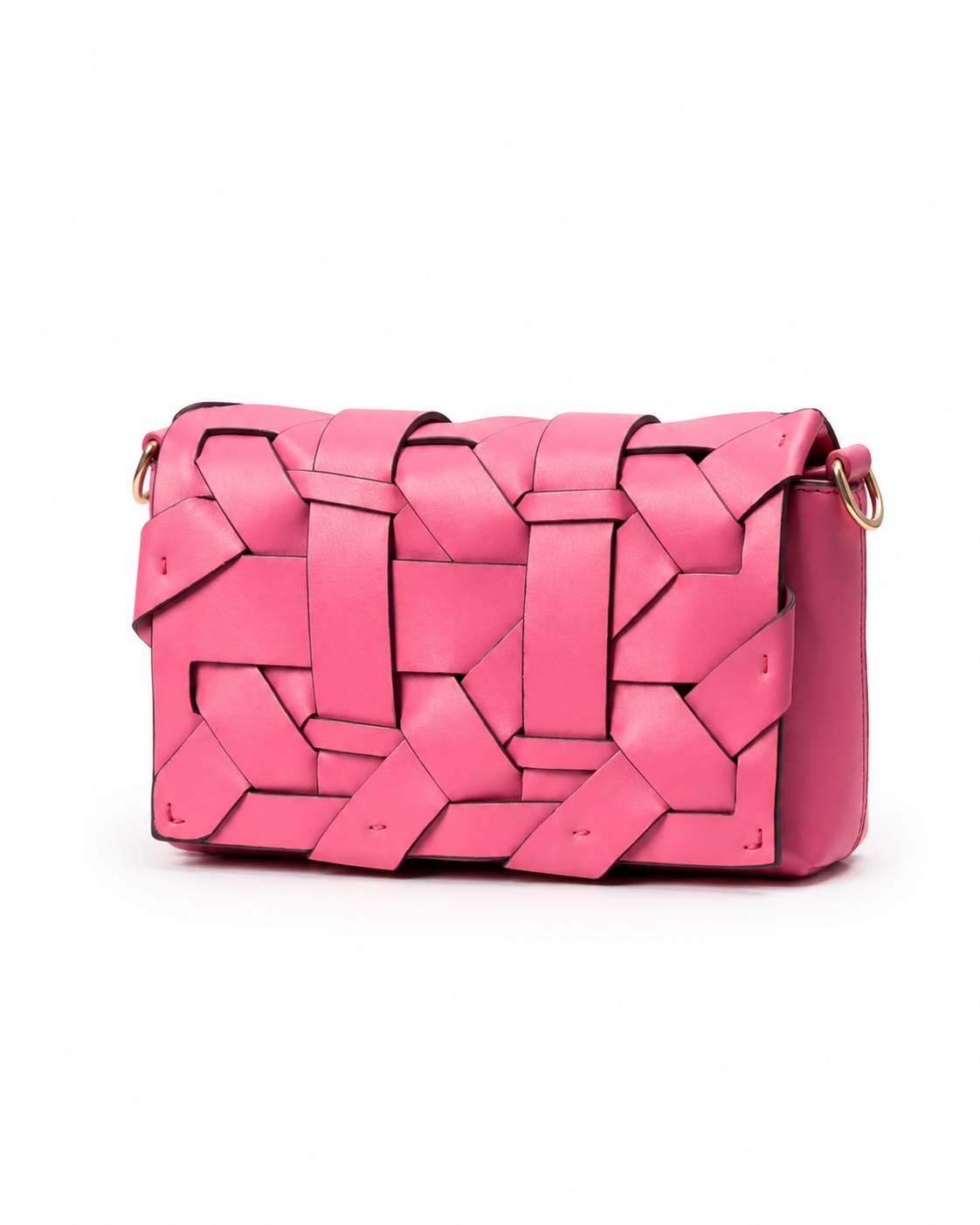 Noir Woven Clutch Bag