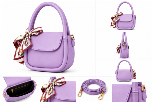 Bow Scarf Mini Handbag