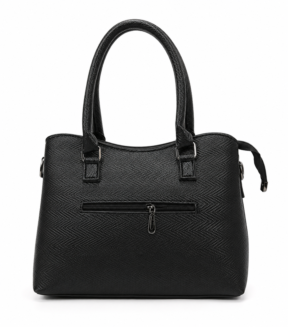 Elara Textured Structured Handbag with Shoulder Strap