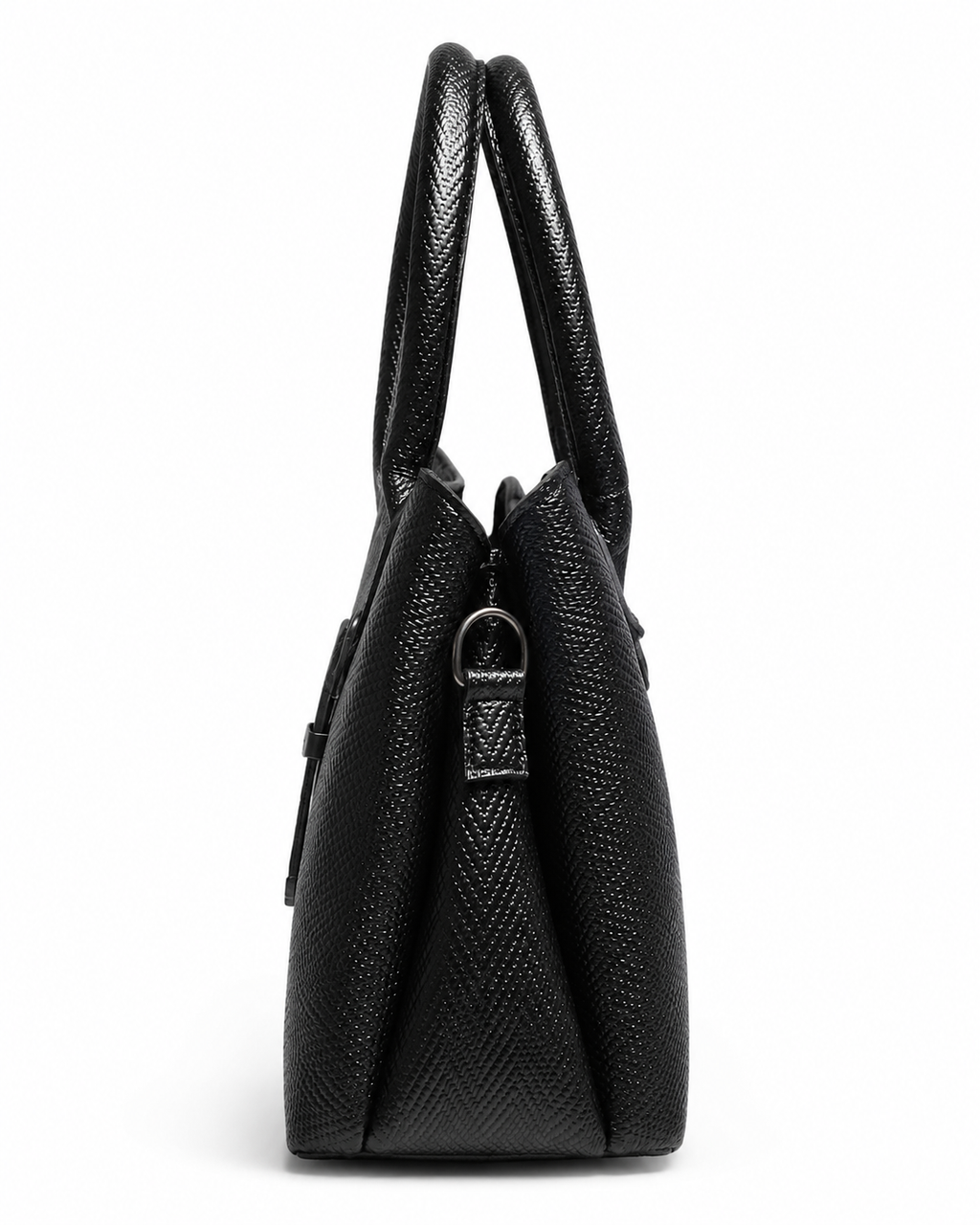 Elara Textured Structured Handbag with Shoulder Strap