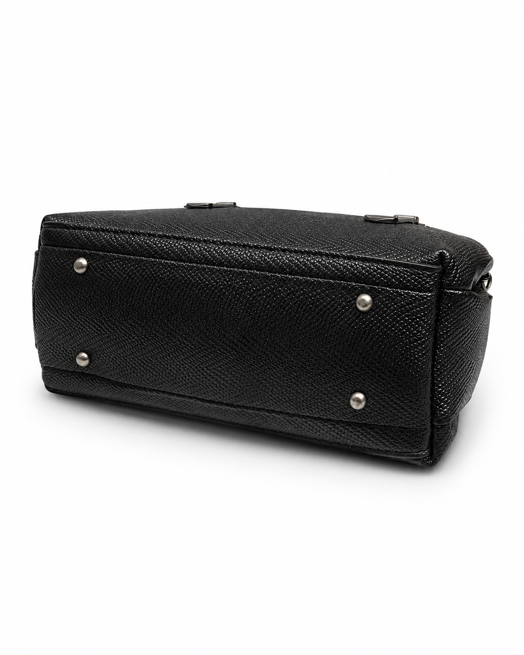 Elara Textured Structured Handbag with Shoulder Strap