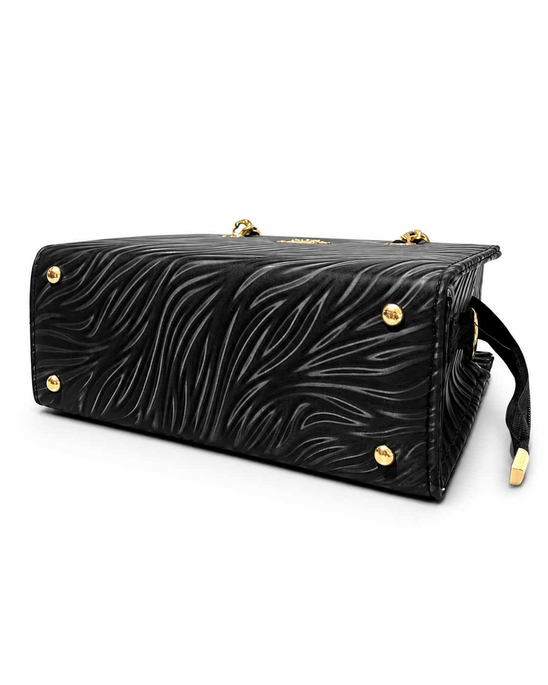 Aurelia Wave-Embossed Chain Handbag