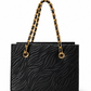 Aurelia Wave-Embossed Chain Handbag