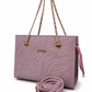 Aurelia Wave-Embossed Chain Handbag