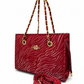 Aurelia Wave-Embossed Chain Handbag