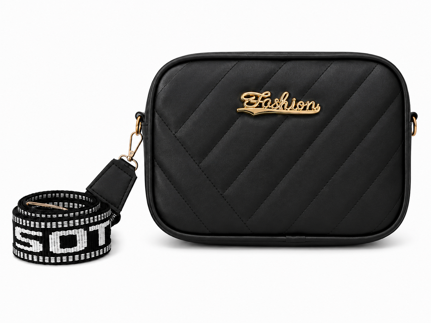 Emerald Quilted Crossbody Bag