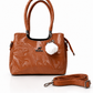 Blush Marble Charm Satchel Bag