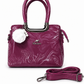 Blush Marble Charm Satchel Bag
