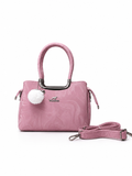 Blush Marble Charm Satchel Bag