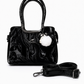 Blush Marble Charm Satchel Bag