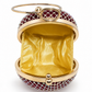 Velvet Spherical Crystal Clutch
