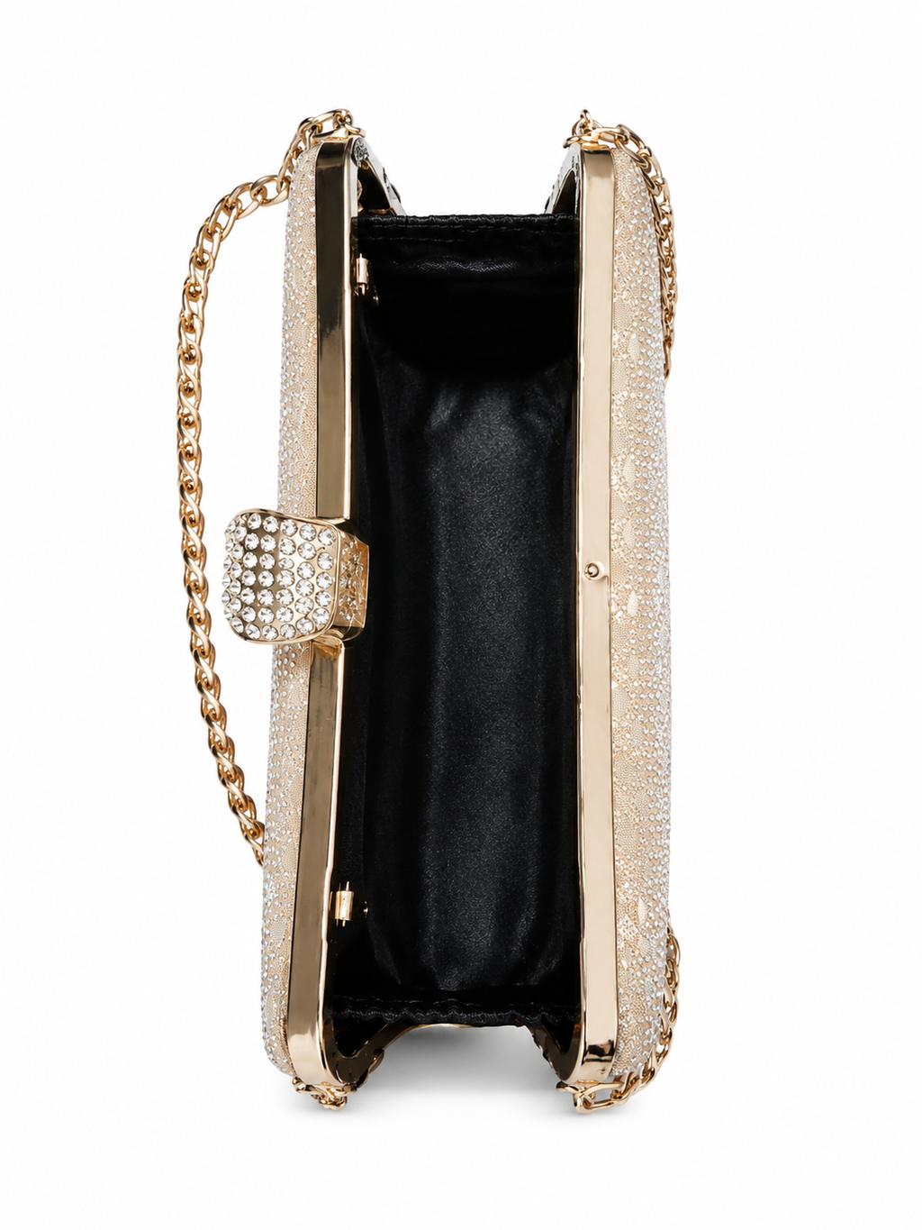 Elegant gold evening clutch