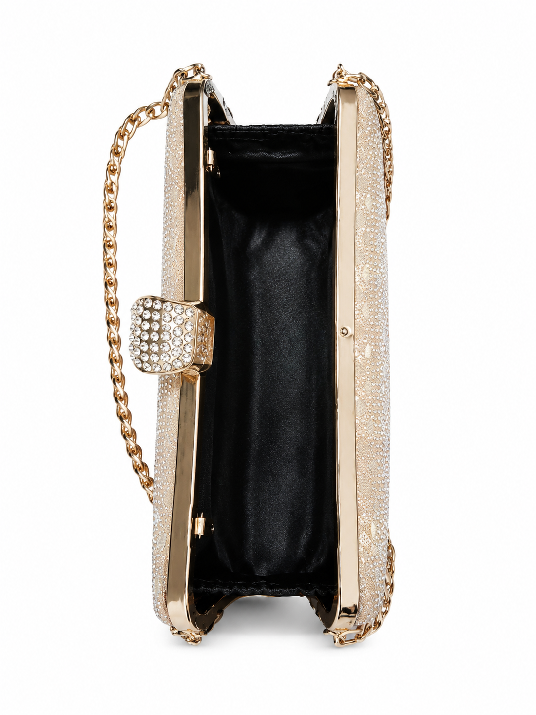 Elegant gold evening clutch