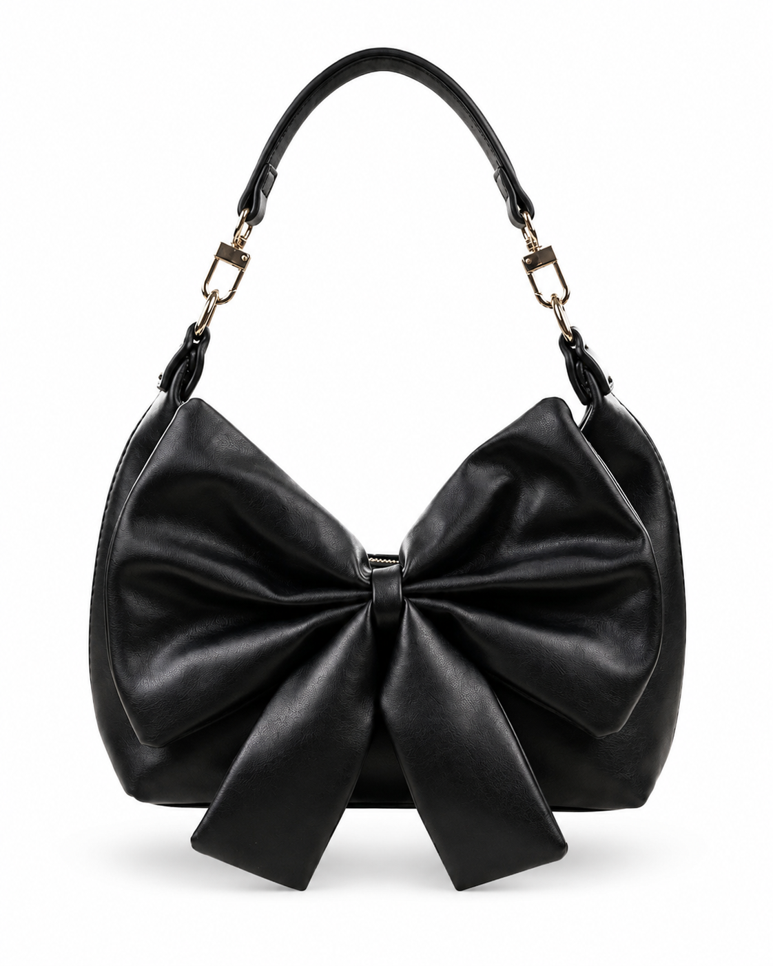 Pastel blue bow shoulder bag for women
