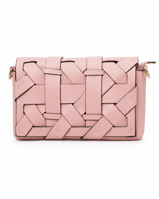 Noir Woven Clutch Bag