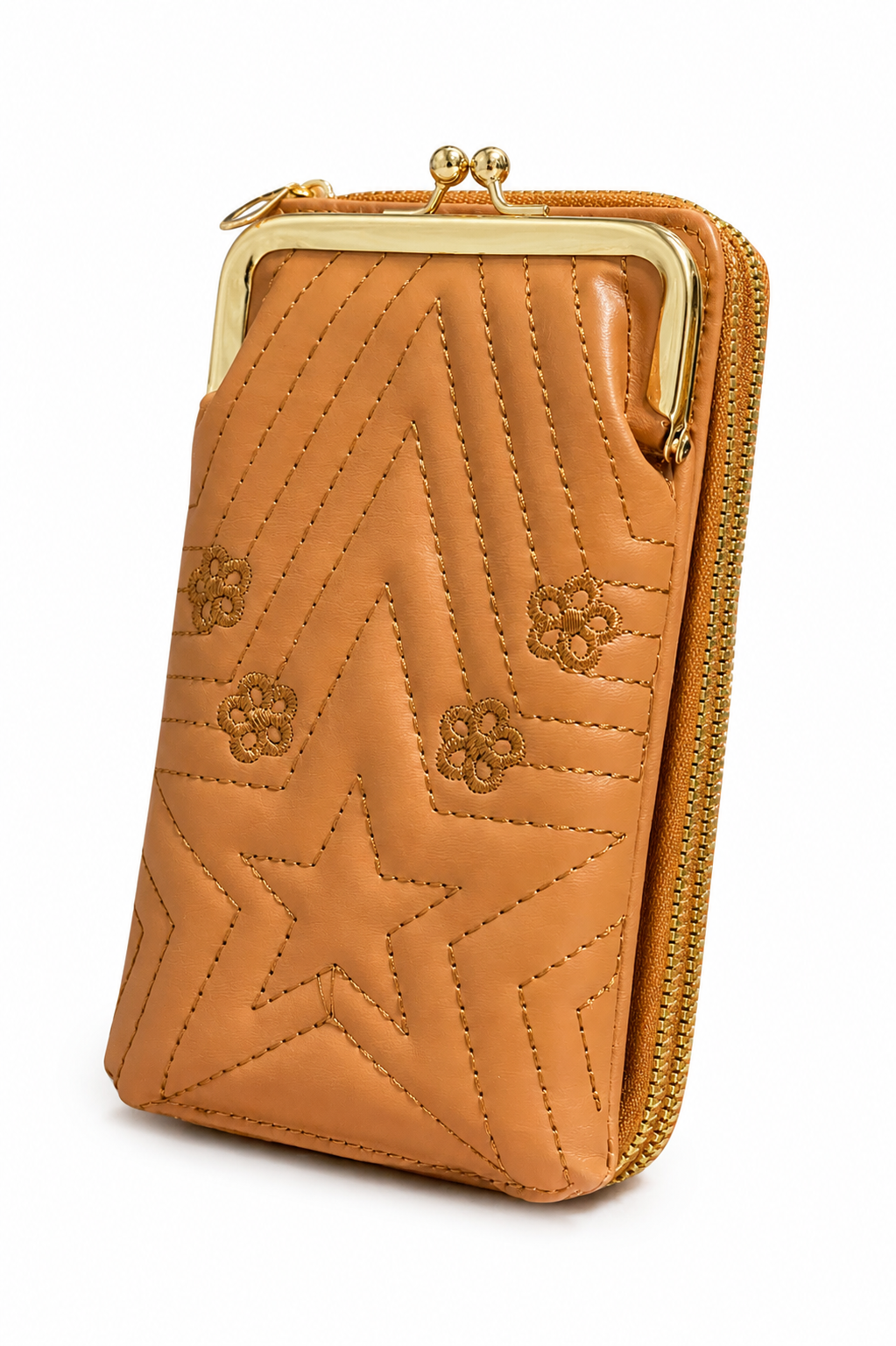 Cross Body Mobile Pouch Dual Zip
