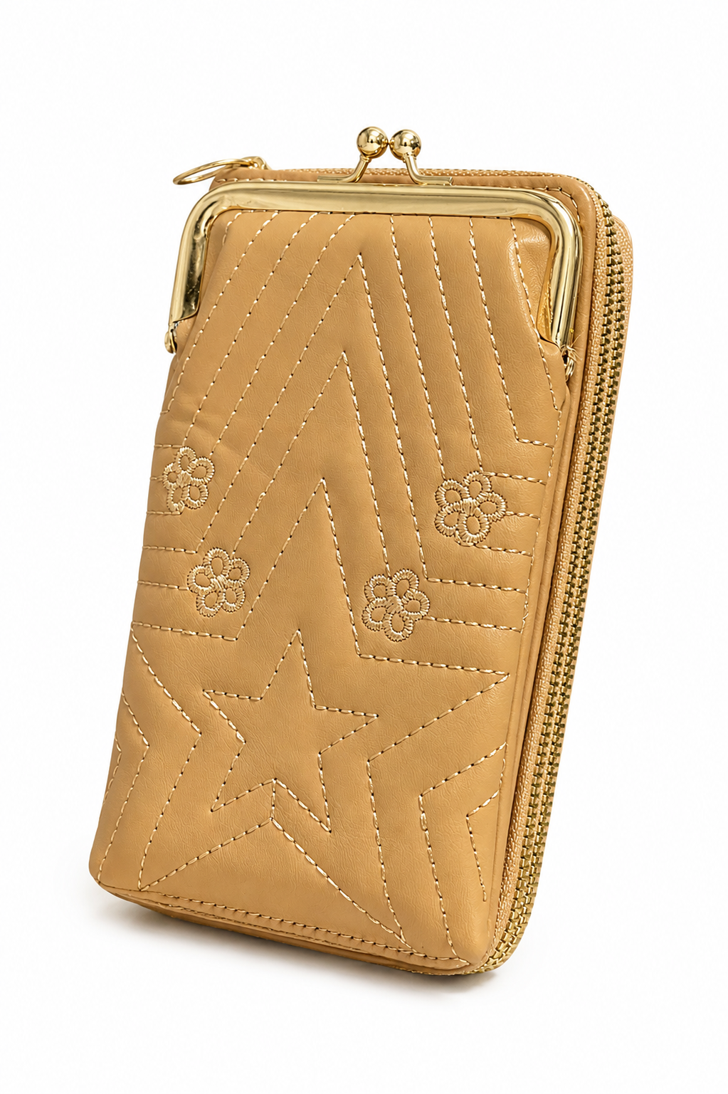 Cross Body Mobile Pouch Dual Zip