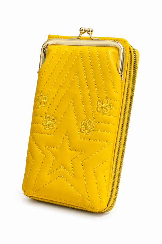 Cross Body Mobile Pouch Dual Zip