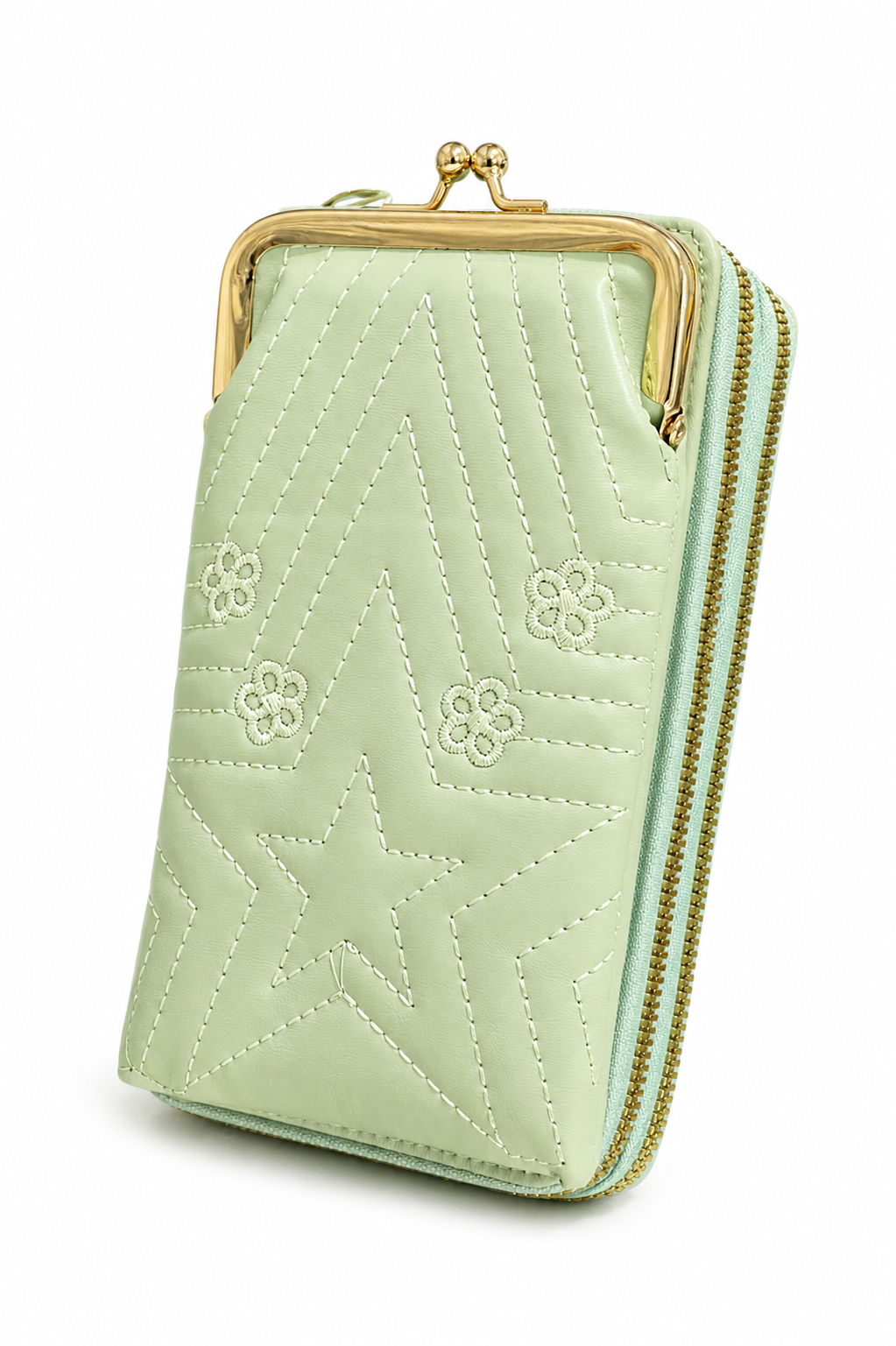 Cross Body Mobile Pouch Dual Zip