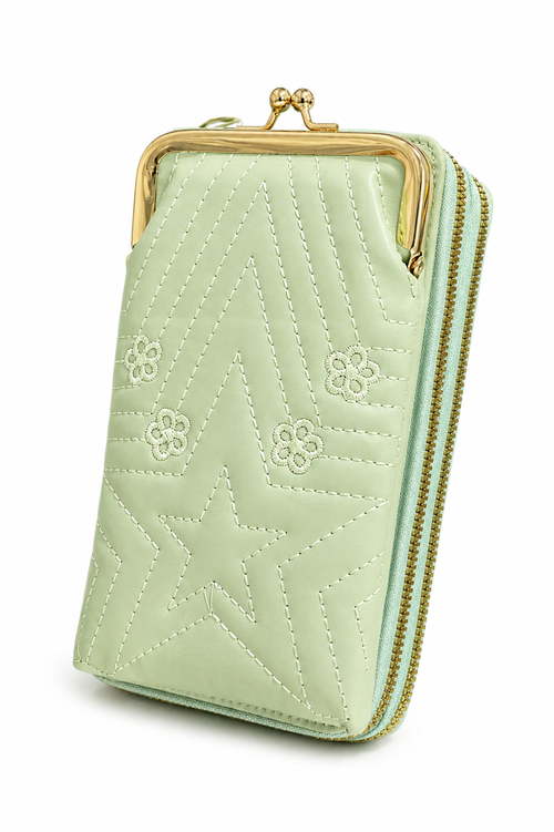 Cross Body Mobile Pouch Dual Zip