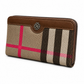 Cheque Single Zip Pocket Hand Pouch