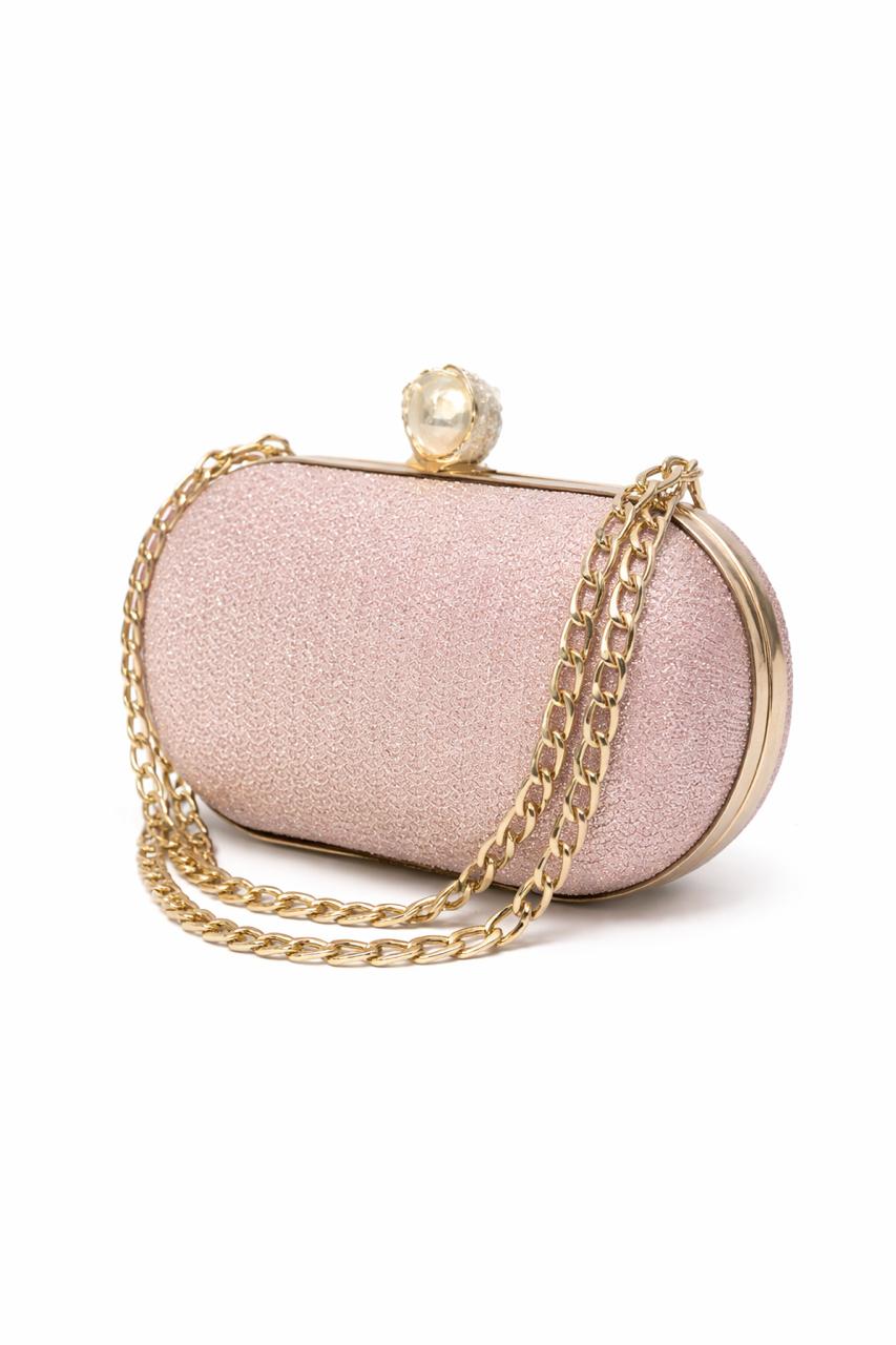 Chain Oval Shape Design clutch