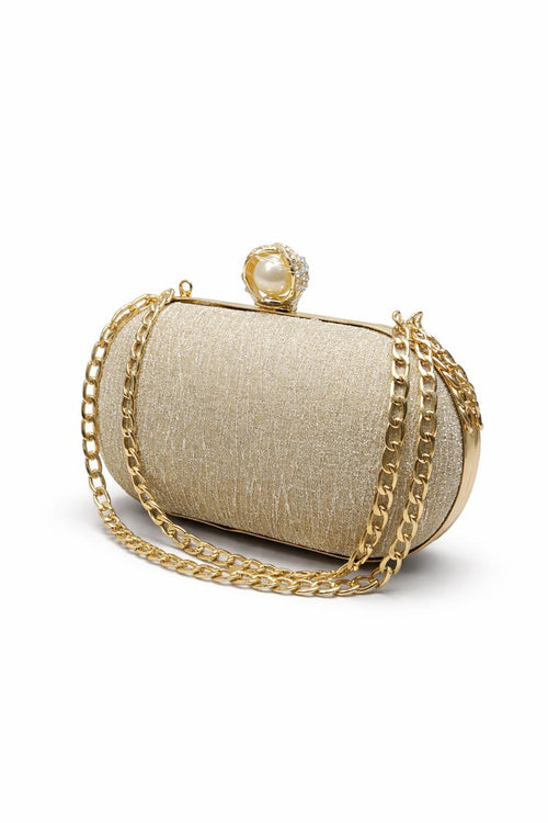 Chain Oval Shape Design clutch