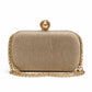 Chain Pearl Ring Fancy Clutch