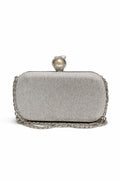 Chain Pearl Ring Fancy Clutch