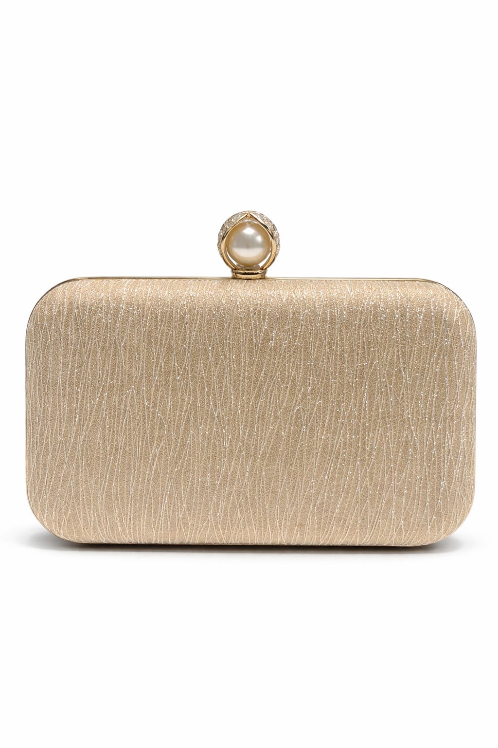 Pearl Ring Fancy Clutch Box Shape