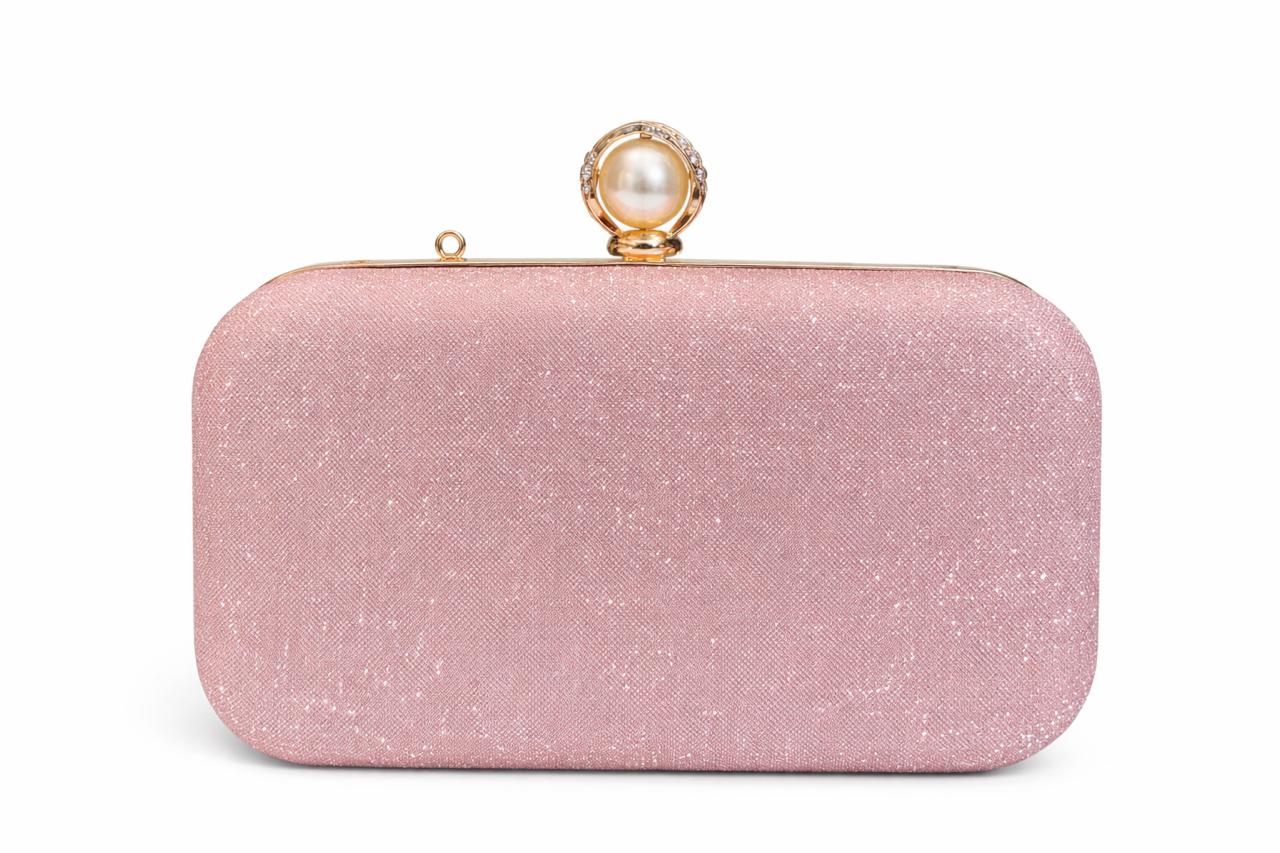 Pearl Ring Fancy Clutch Box Shape