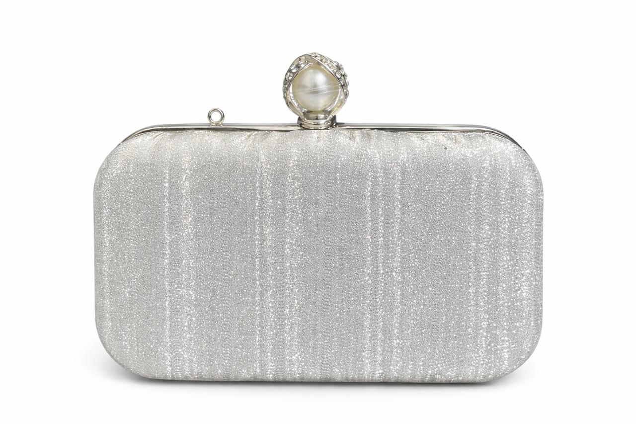 Pearl Ring Fancy Clutch Box Shape