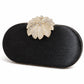 Flap oval shape clutch