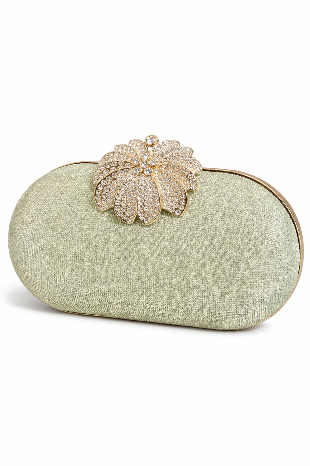 Flap oval shape clutch