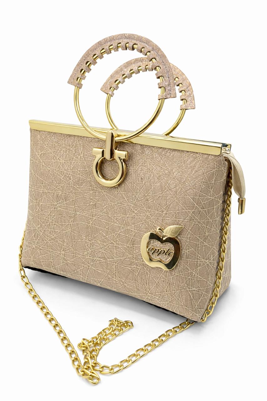 Circle Handle Shinny Fancy Bag