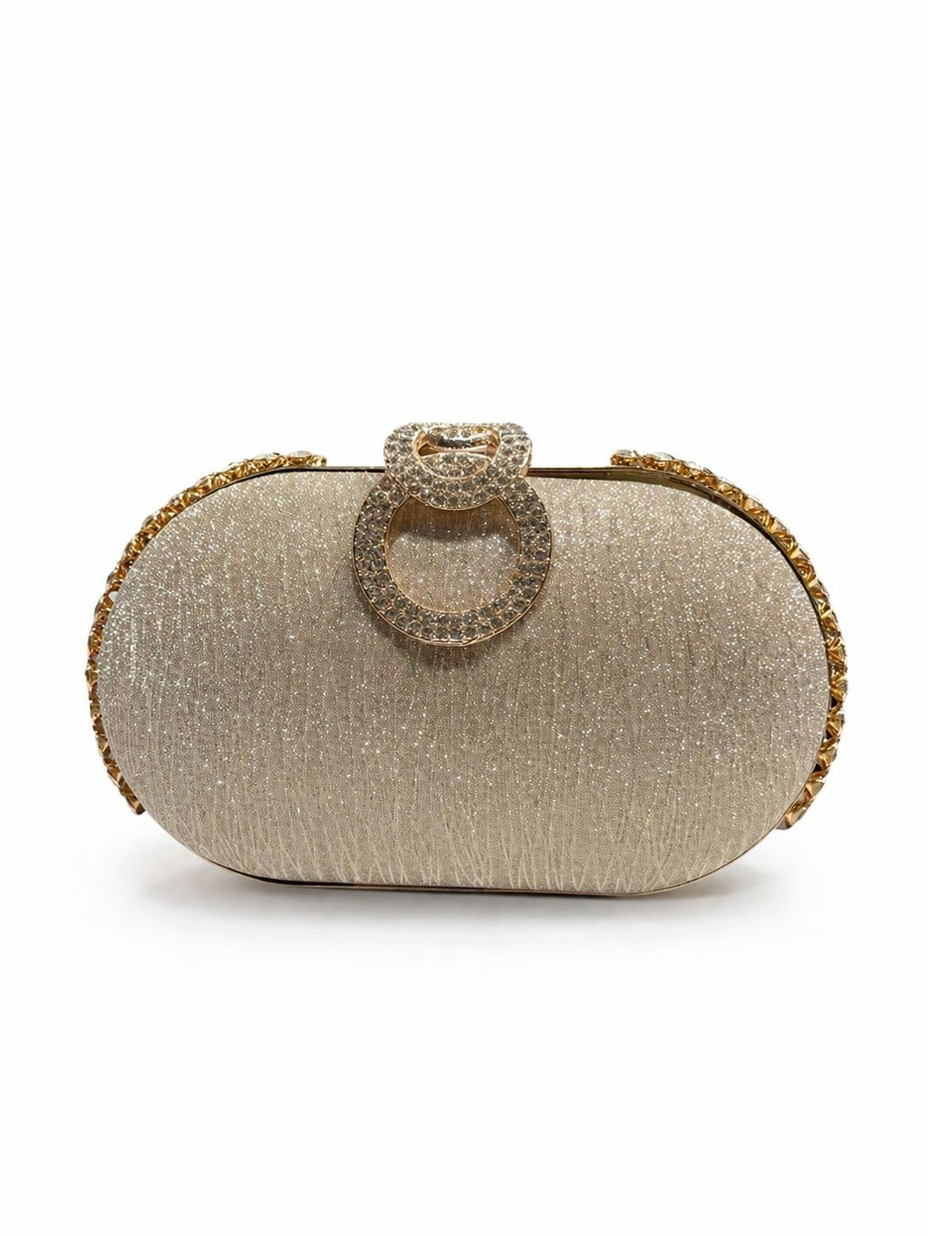 Flap oval shape clutch
