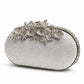 Flower Flap oval shape clutch