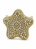 Star Shape Hand Made Kundan Clutch
