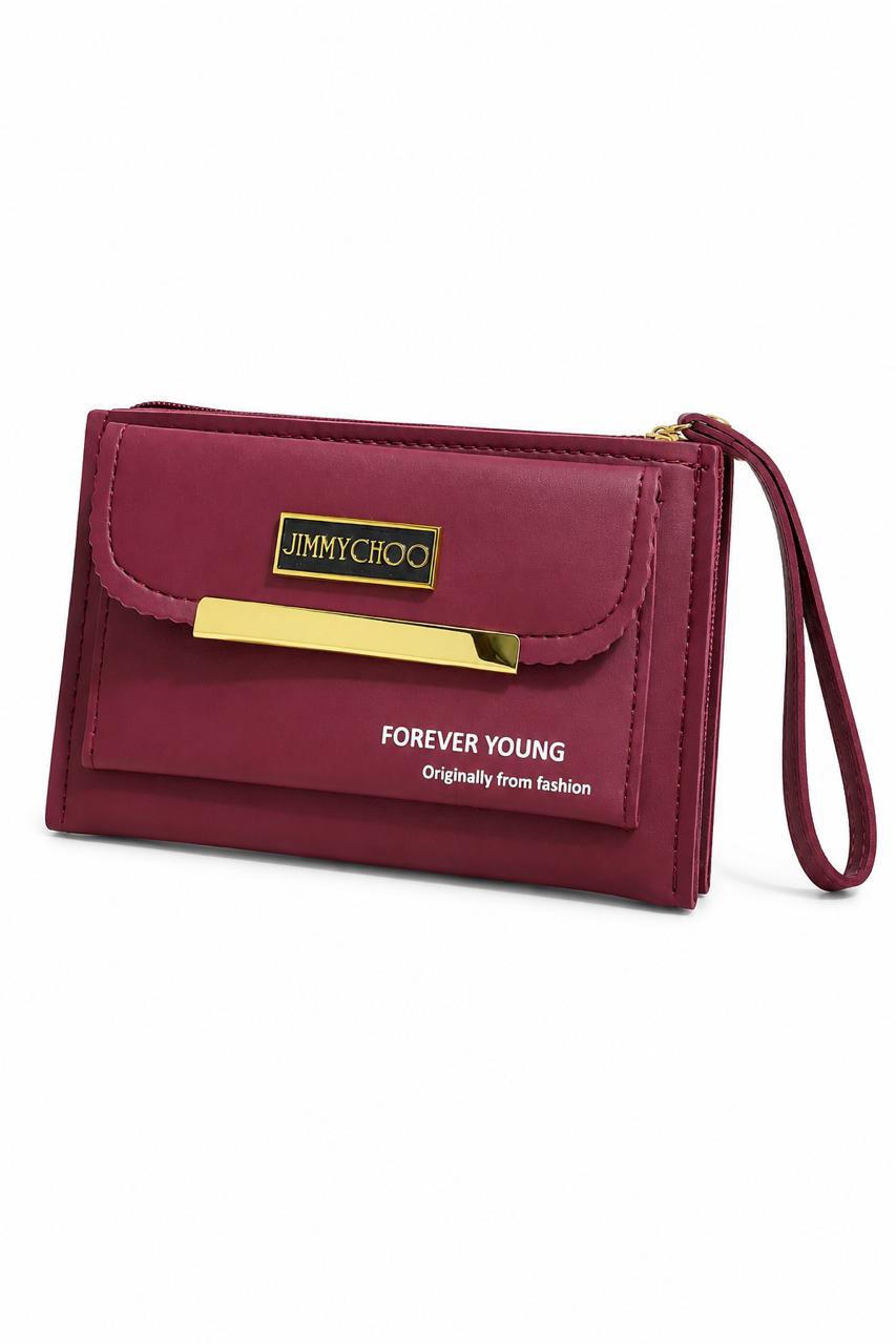 Dual Zip With Flap Pocket Hand Pouch