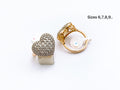 Xuping Fine Stone Heart Cluster Ring