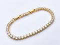 Golden Tennis Crystal Bracelet