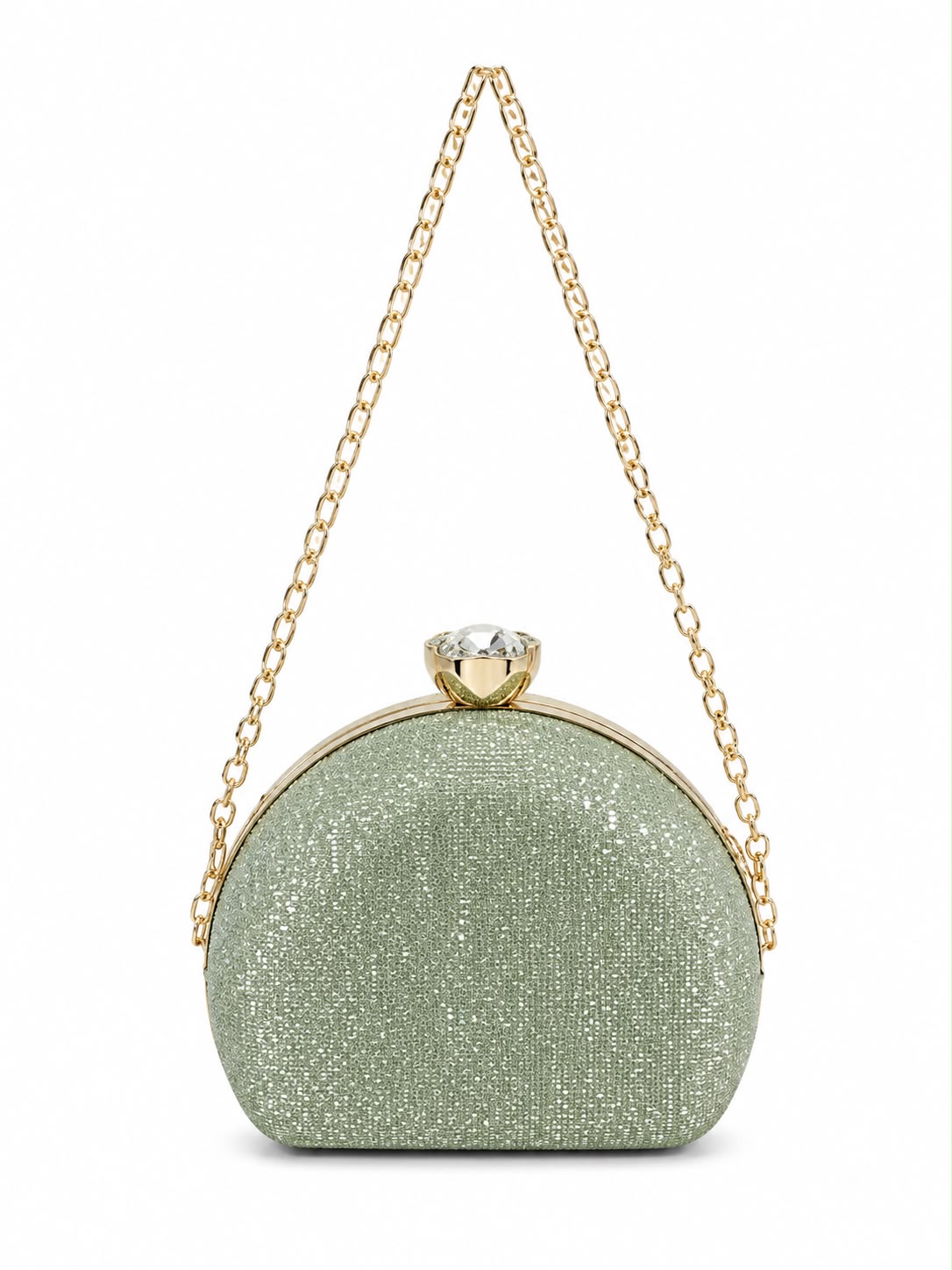 Sparkle Gem Clasp Clutch