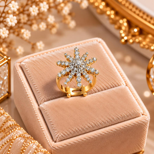 Starburst Crystal Ring
