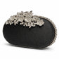 Flower Flap oval shape clutch
