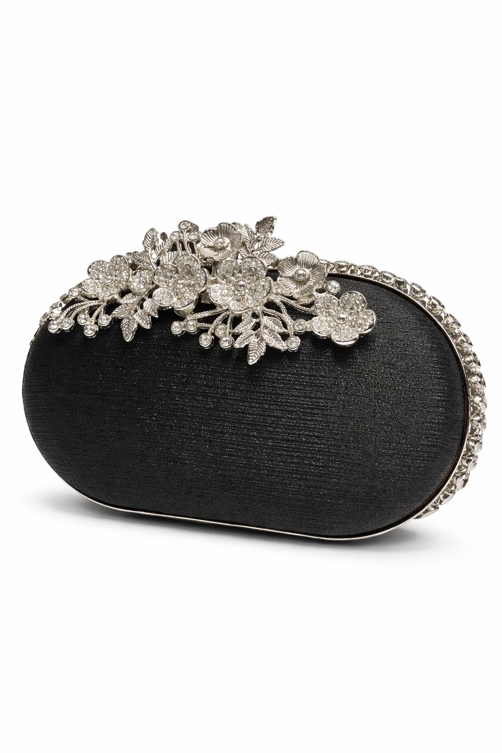 Flower Flap oval shape clutch