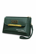 Dual Zip With Flap Pocket Hand Pouch